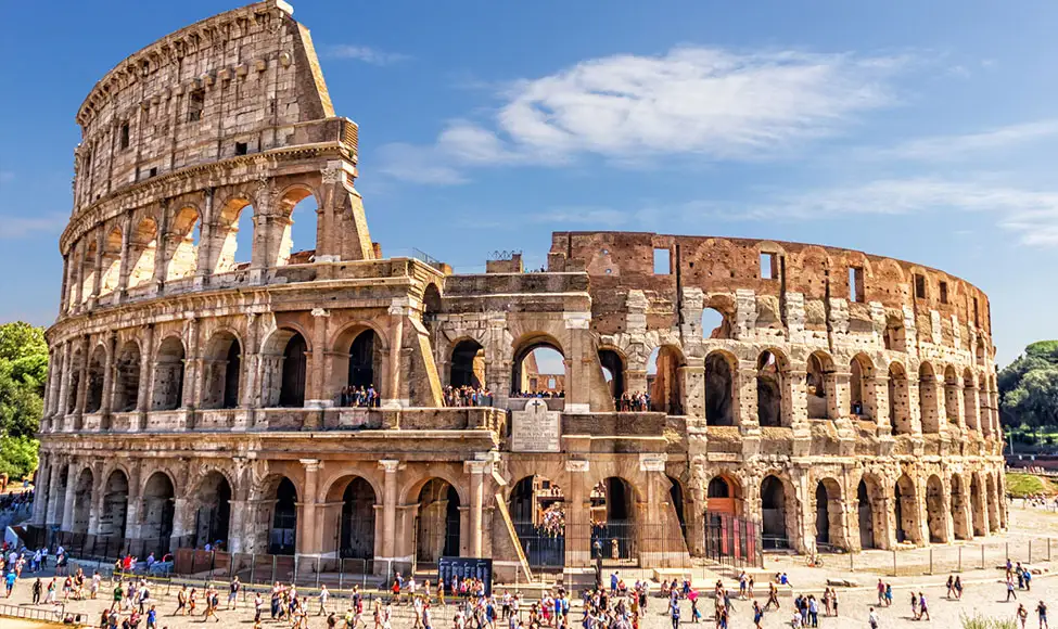 The Colosseum in Rome.