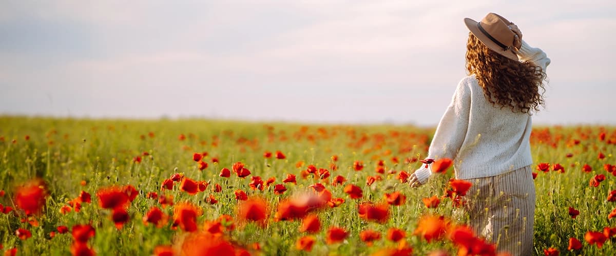 Woman in a Poppy Field