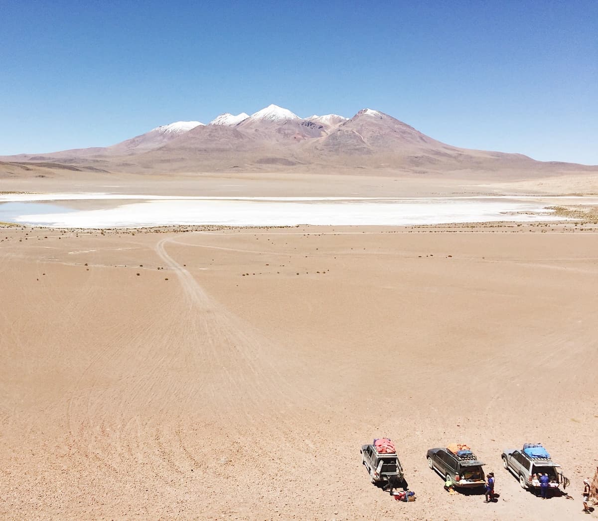 Jeeps Parked in the Desert